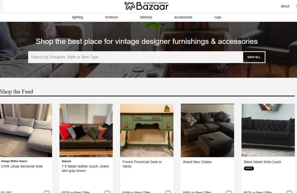 3 online second hand furniture stores