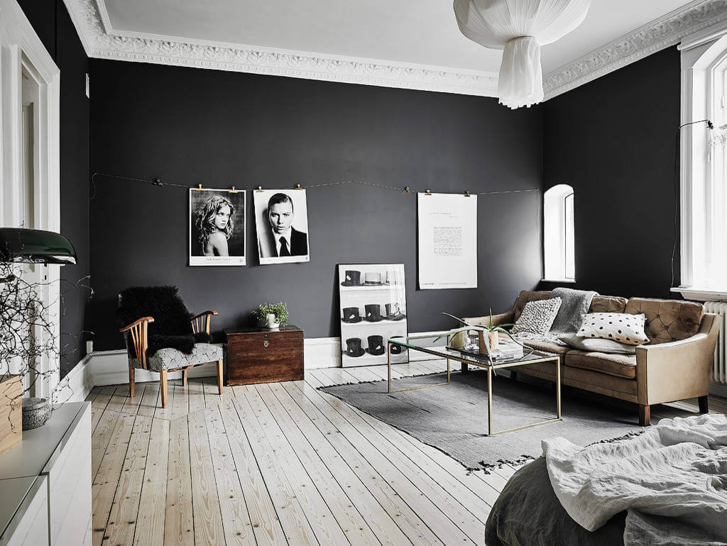 5 black living room ideas