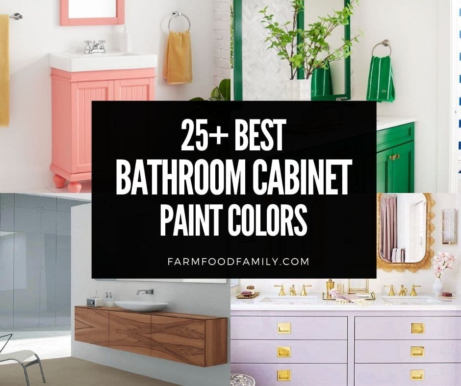 25 Best Bathroom Cabinet Paint Colors, Best Color For Bathroom Cabinets