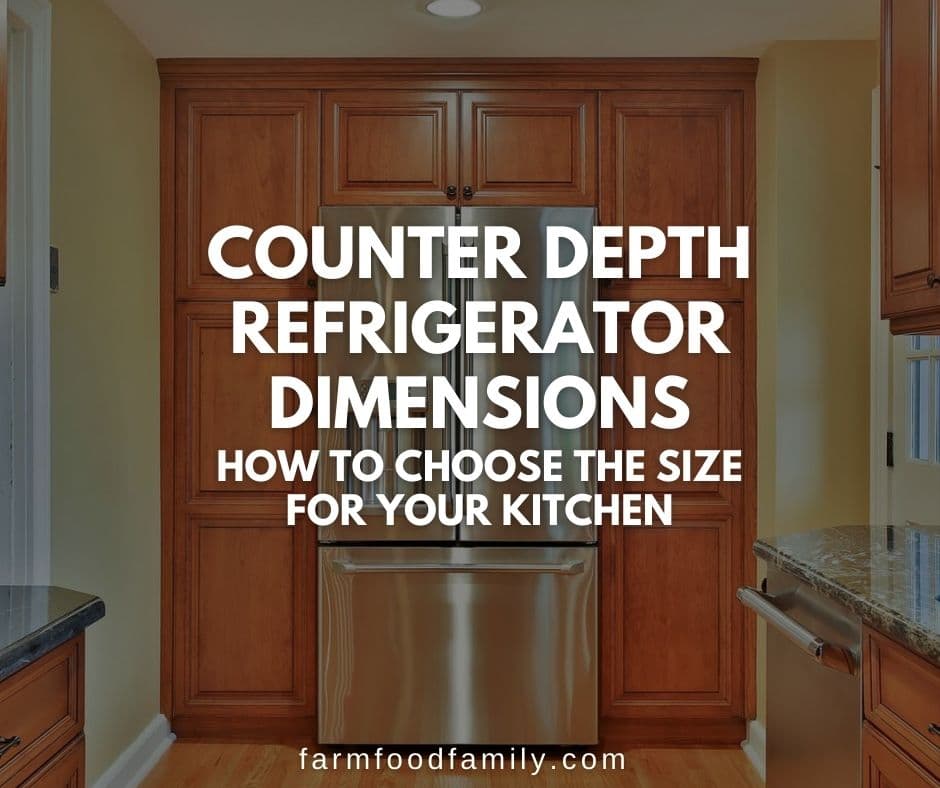 Counter Depth Refrigerator Dimensions, What Size Is A Cabinet Depth Refrigerator