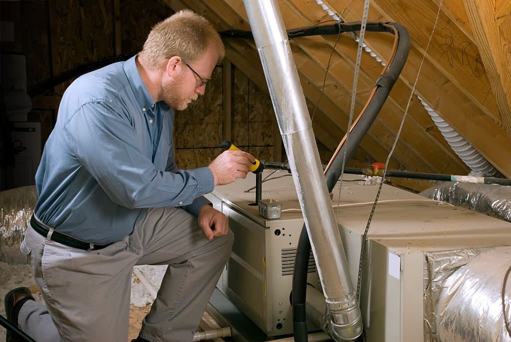 how to install furnace in attic