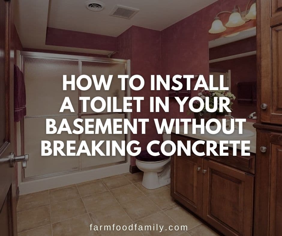 How To Install A Toilet In Your Basement Without Breaking Concrete - Can You Add A Bathroom To Basement Without Rough In