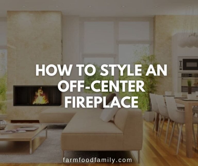 How to Style An Off-Center Fireplace