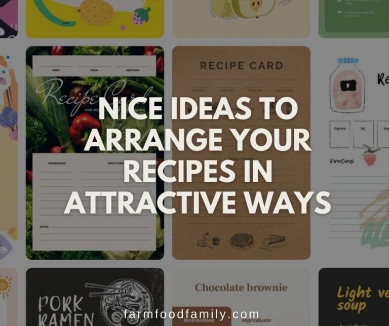 Nice Ideas to Arrange Your Recipes in Attractive Ways