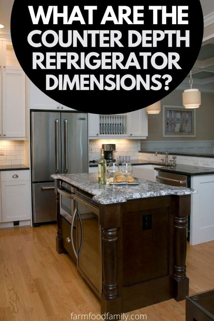 standard counter depth refrigerator dimensions
