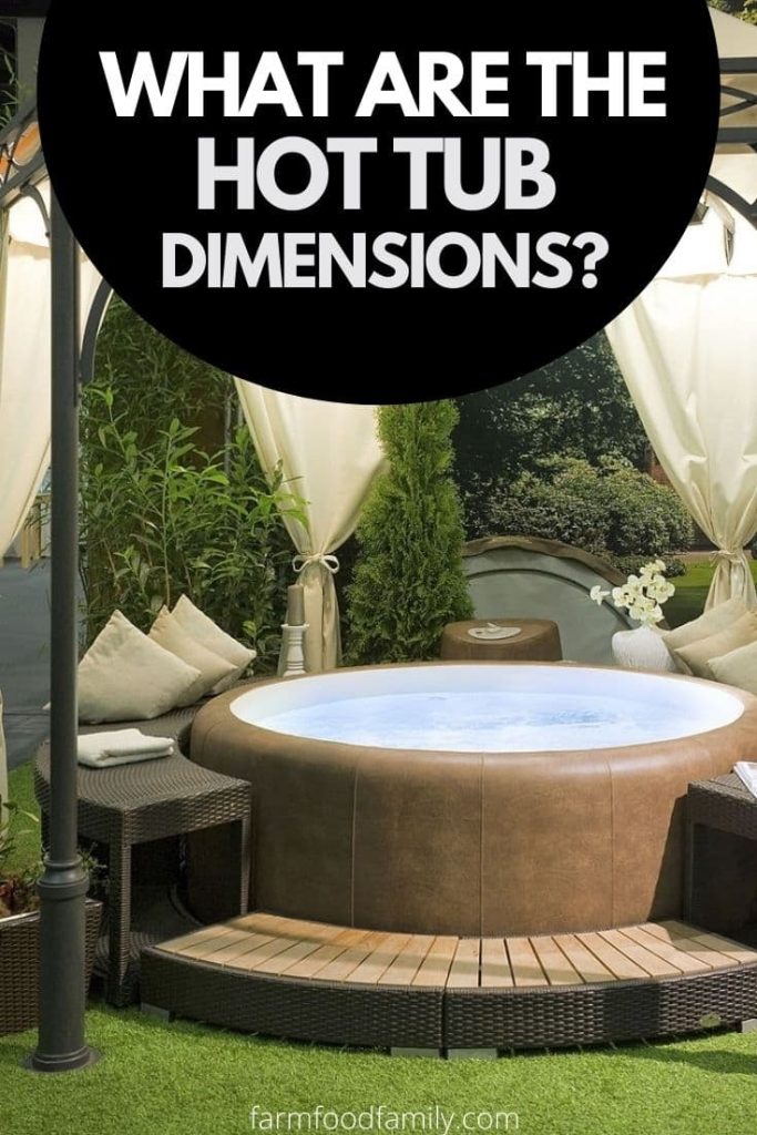 standard hot tub dimensions