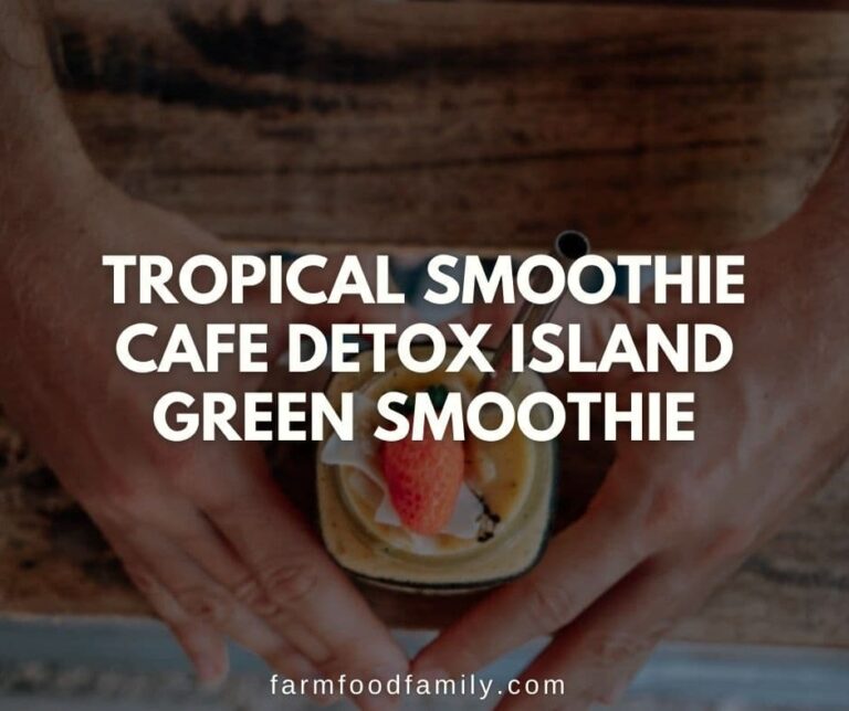 Tropical Smoothie Cafe Detox Island Green Smoothie
