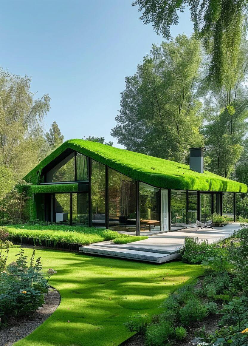 10 green house with green roof