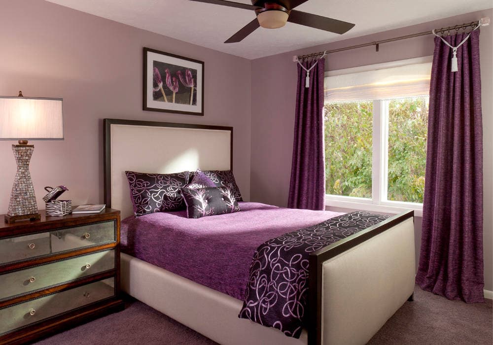 10 purple curtains with purple walls