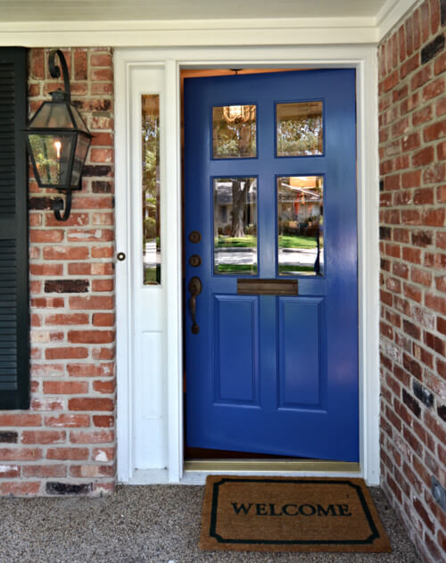 3 front door color for brick houses
