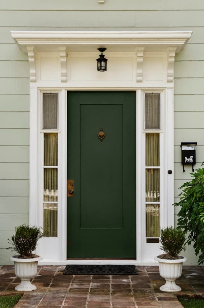 4 green front door for white house