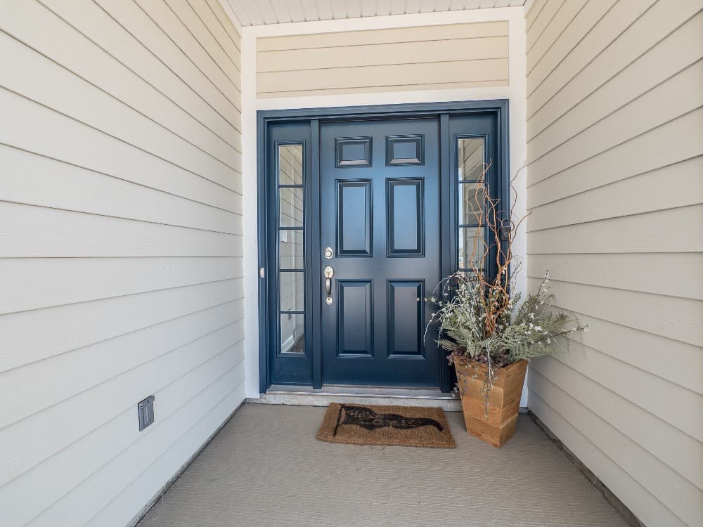 6 navy blue front door for white house