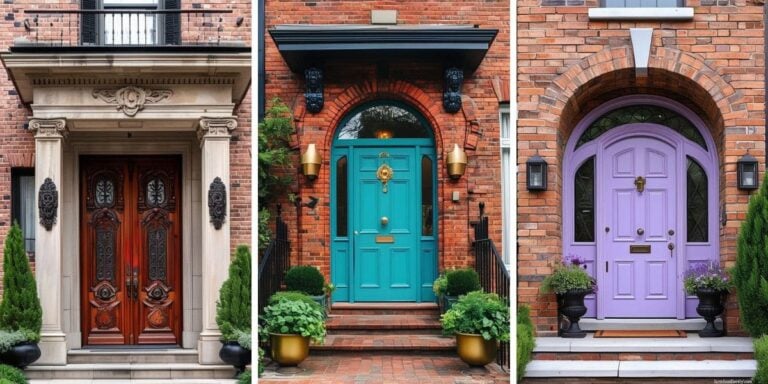 18 Front Door Colors That Won’t Clash With Your Brick