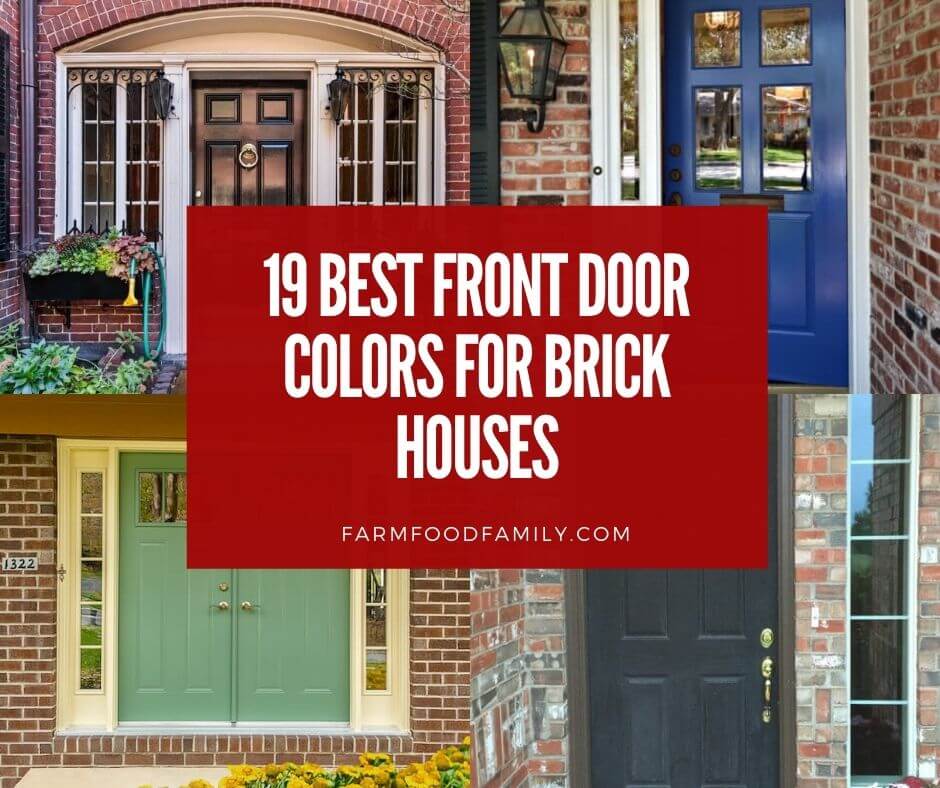 19 Best Front Door Colors For Brick Houses Ideas And Designs - What Color Paint Goes Best With Red Brick