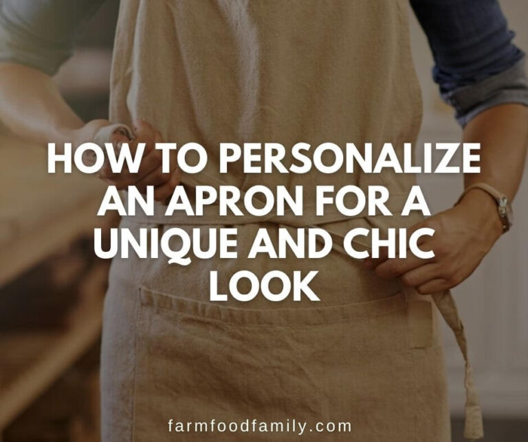 How to Personalize an Apron for a Unique and Chic Look