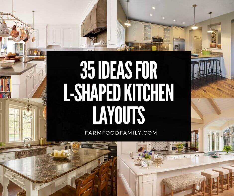35 Ideas For L Shaped Kitchen Layouts, What Can I Do With An L Shaped Kitchen