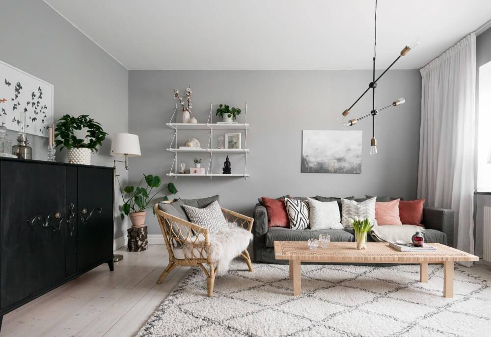 4 what colors go with gray walls