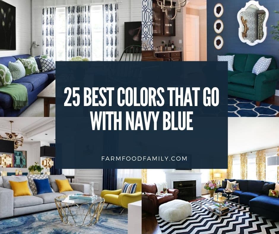 With Navy Blue In Home Decor, What Color Goes With Blue In Living Room