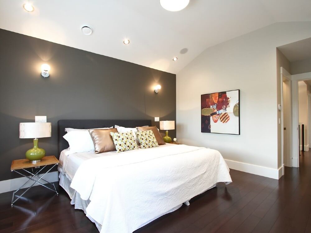 what colors go with gray walls in bedroom