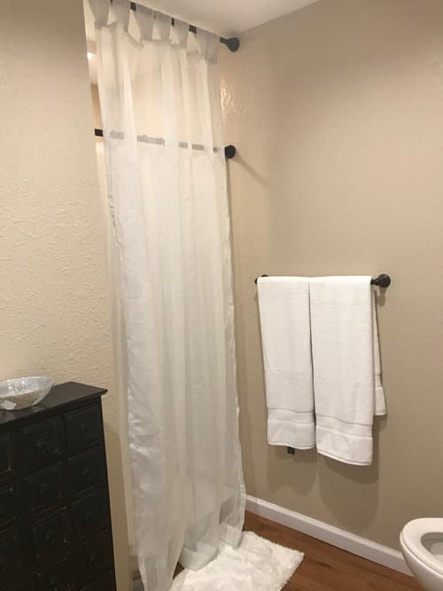 4 curtains bathroom doors
