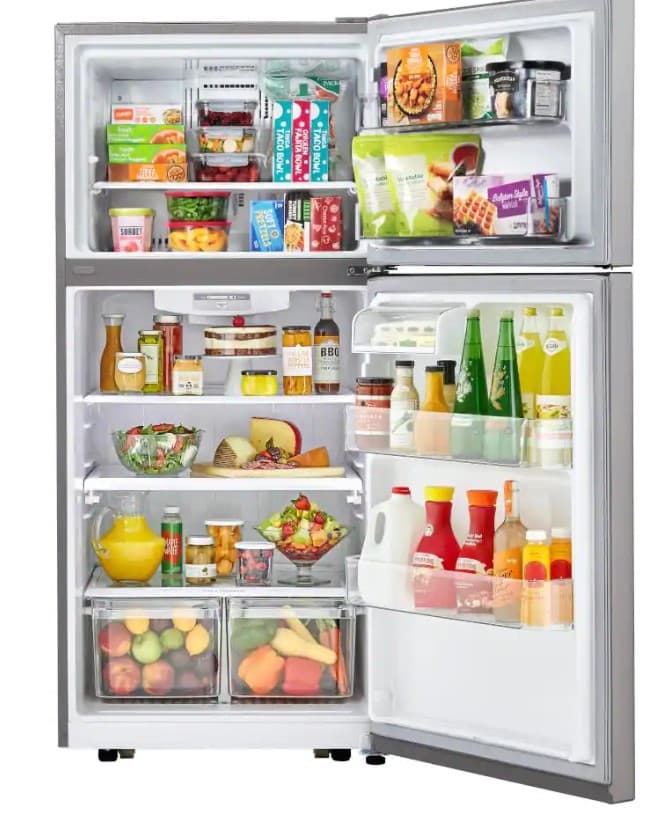 Refrigerator in Stainless Steel with Multi Air Flow and Reversible Door