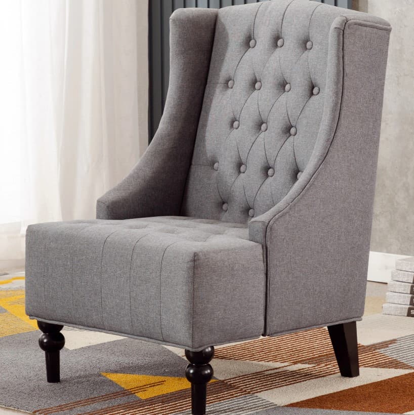 Wingback accent chair