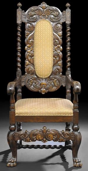 carolean style chair