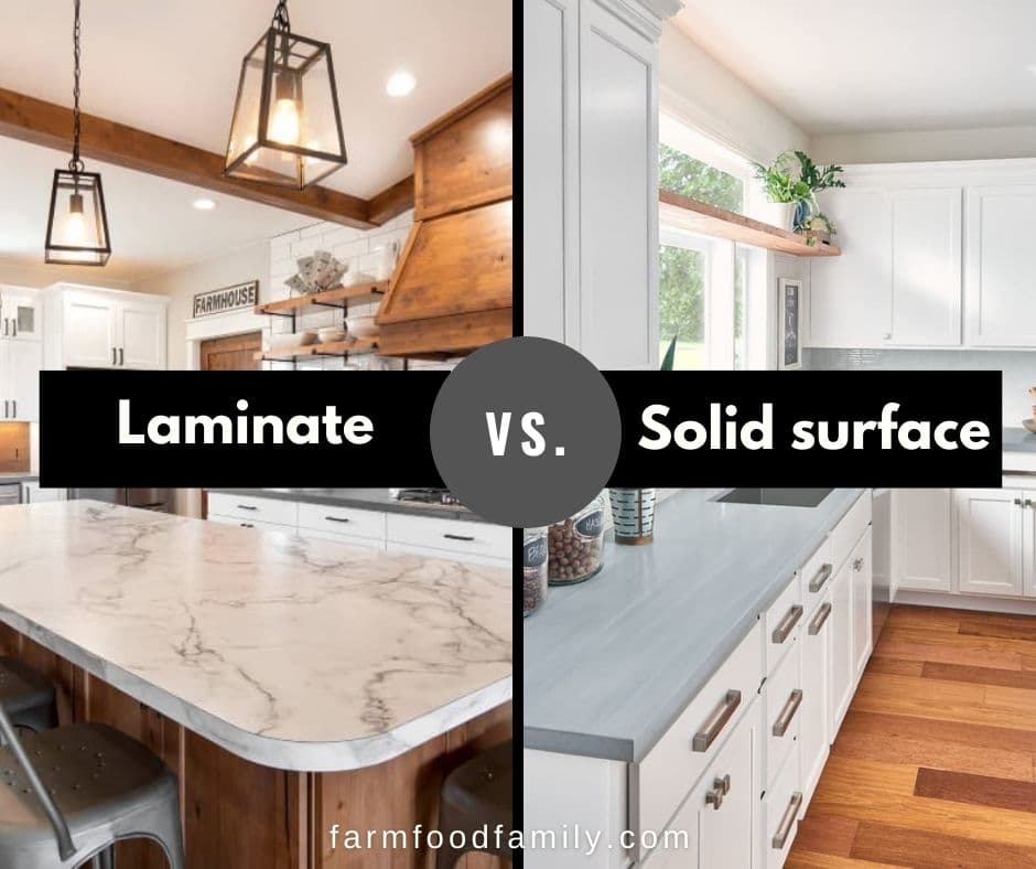 Laminate Vs Solid Surface Countertops, What Are Solid Surface Countertops Made Out Of