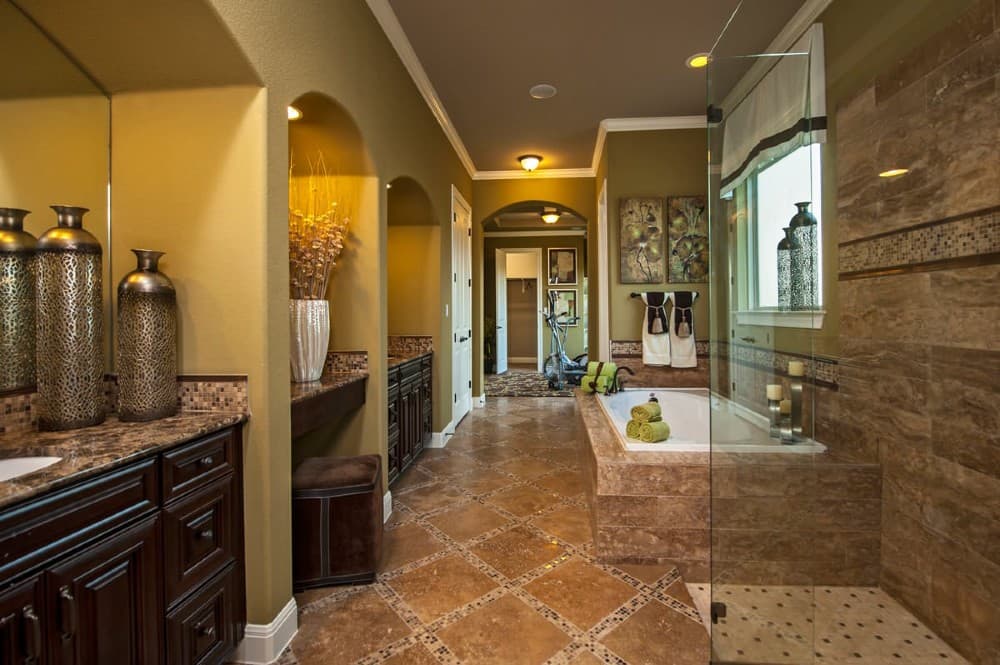 granite bathroom floor tile