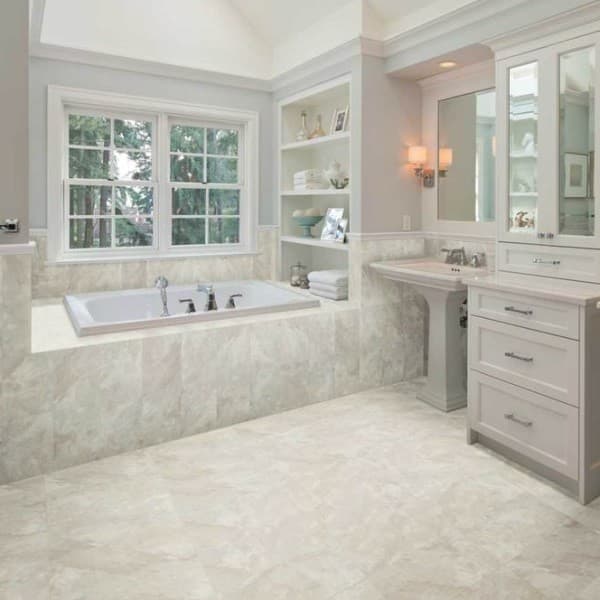 marble bathroom floor tile