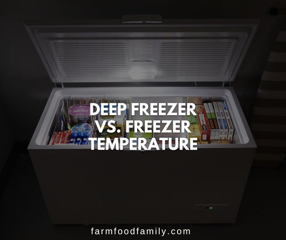 deep freezer vs freezer temperature