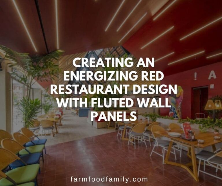 Creating an Energizing Red Restaurant Design with Fluted Wall Panels