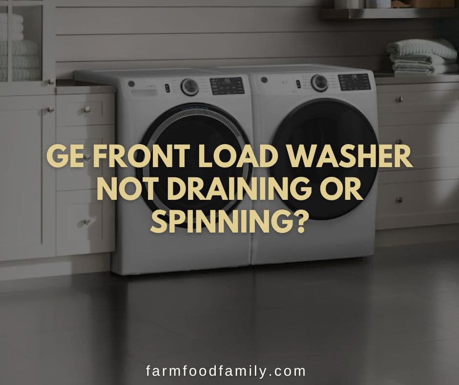 ge front load washer not draining