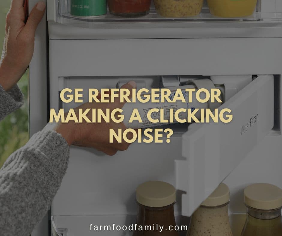 ge refrigerator making loud clicking noise