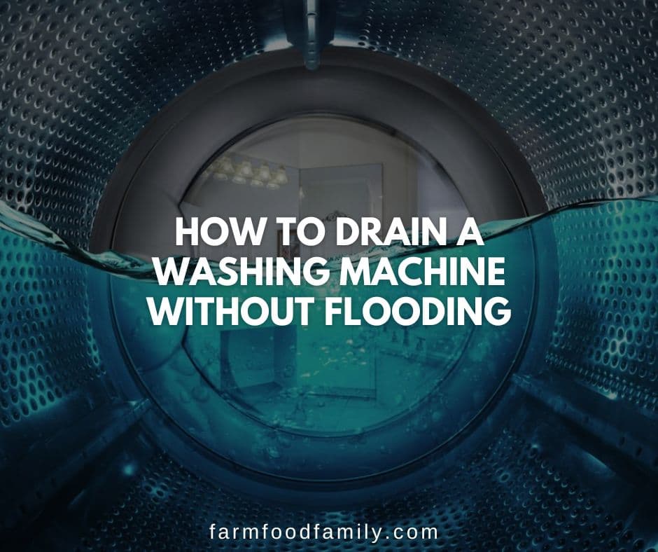 how to drain washing machine without flooding