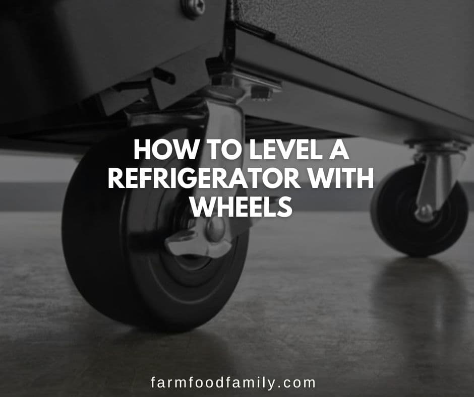 how to level refrigerator with wheels