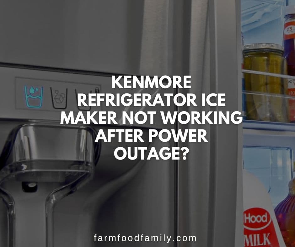 kenmore ice maker not working after power outage