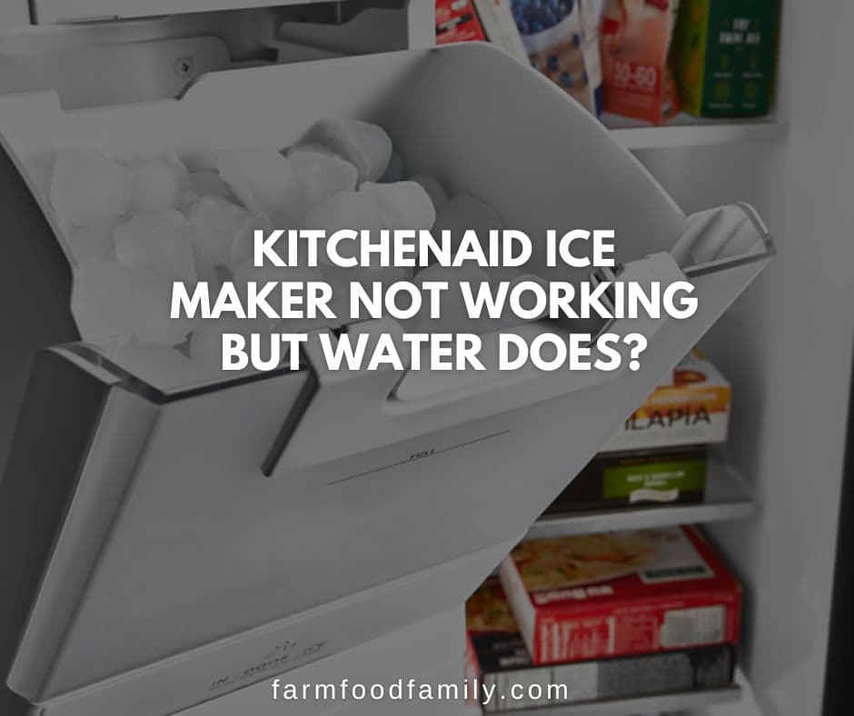 kitchenaid ice maker not working but water does