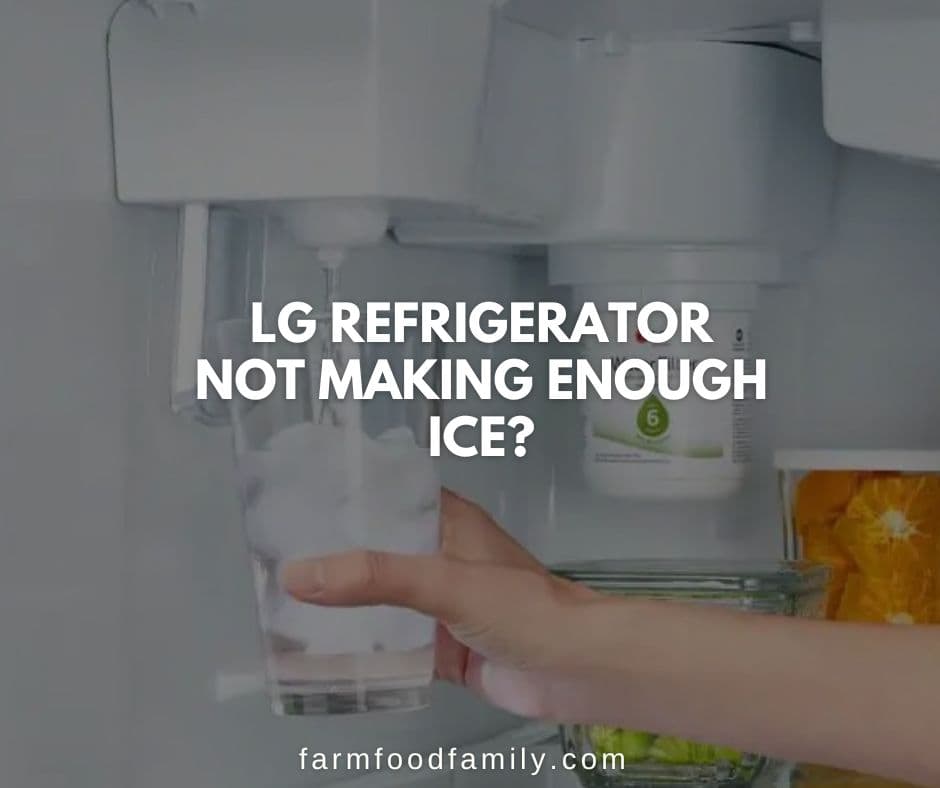 lg refrigerator ice maker not making enough ice