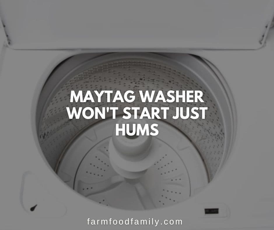 maytag washer wont start just hums