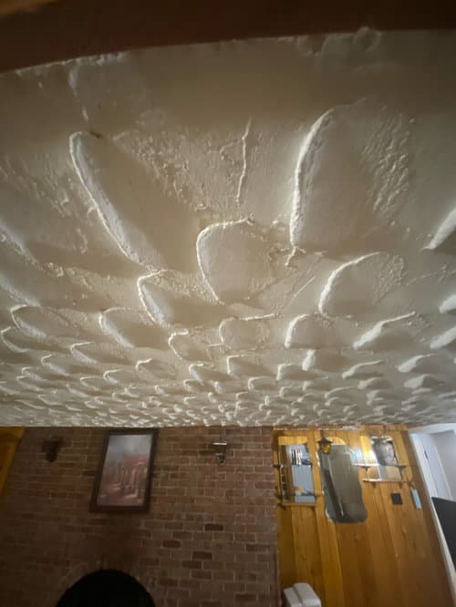 popcorn ceiling with abestos