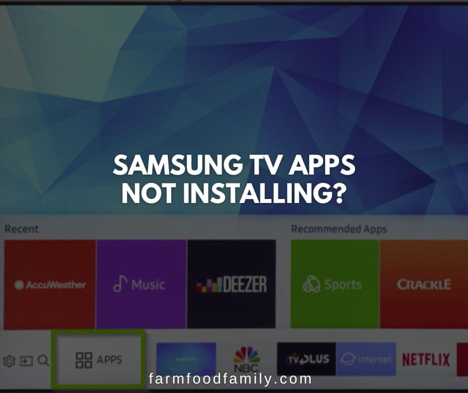 samsung tv apps not installing