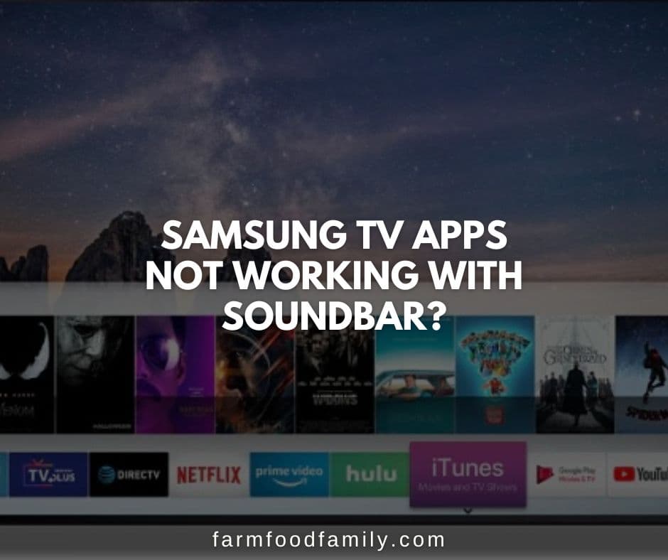 samsung tv apps not working with soundbar