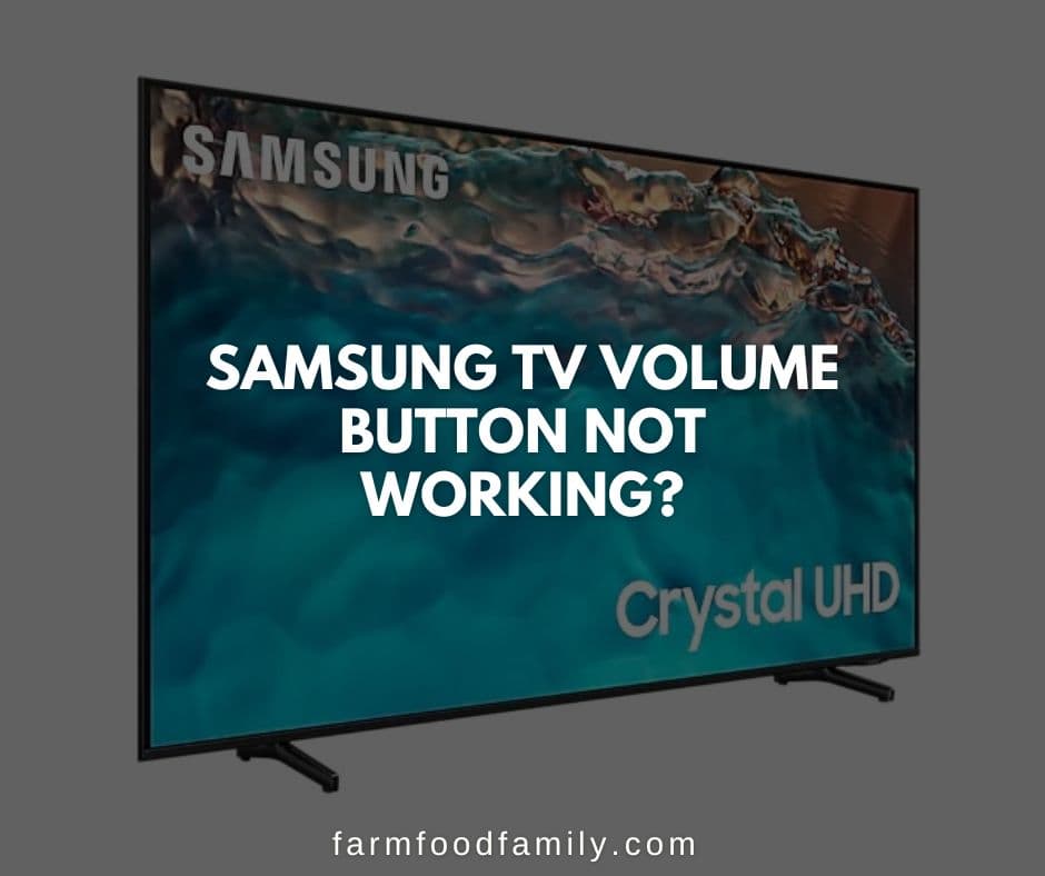samsung tv volume button not working