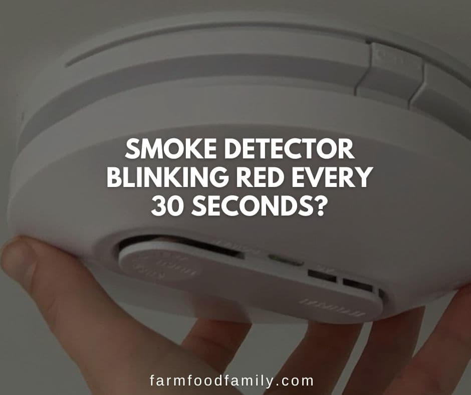 smoke detector blinking red every 30 seconds