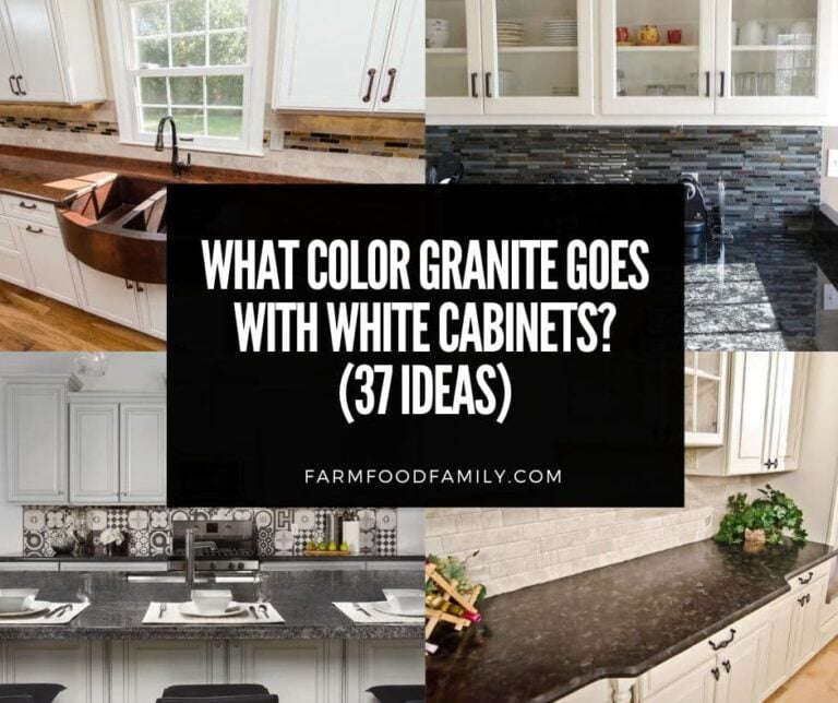 What Color Granite Goes with White Cabinets? (37 Ideas)