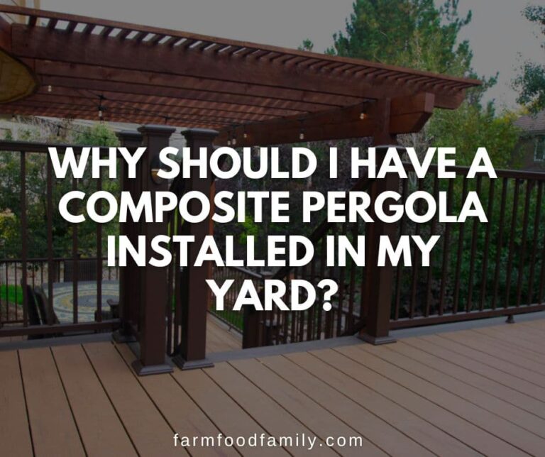 Why Should I Have A Composite Pergola Installed In My Yard?