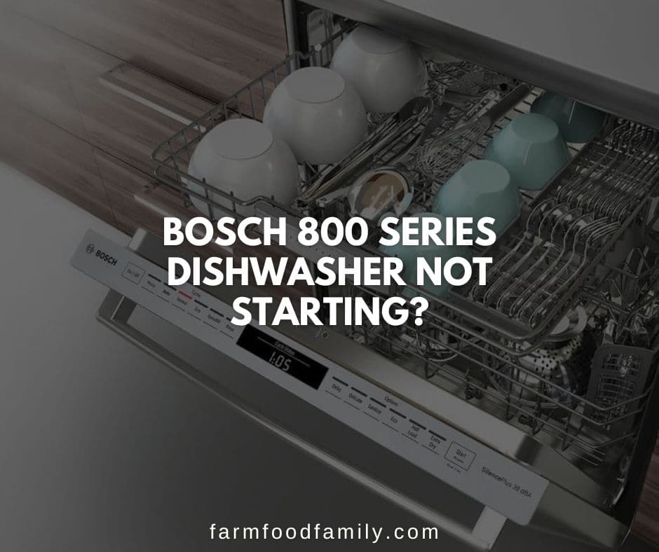 bosch 800 series dishwasher not starting