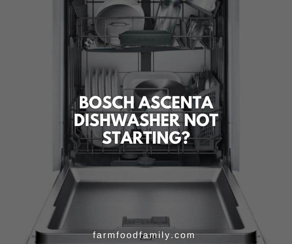 bosch ascenta dishwasher not starting
