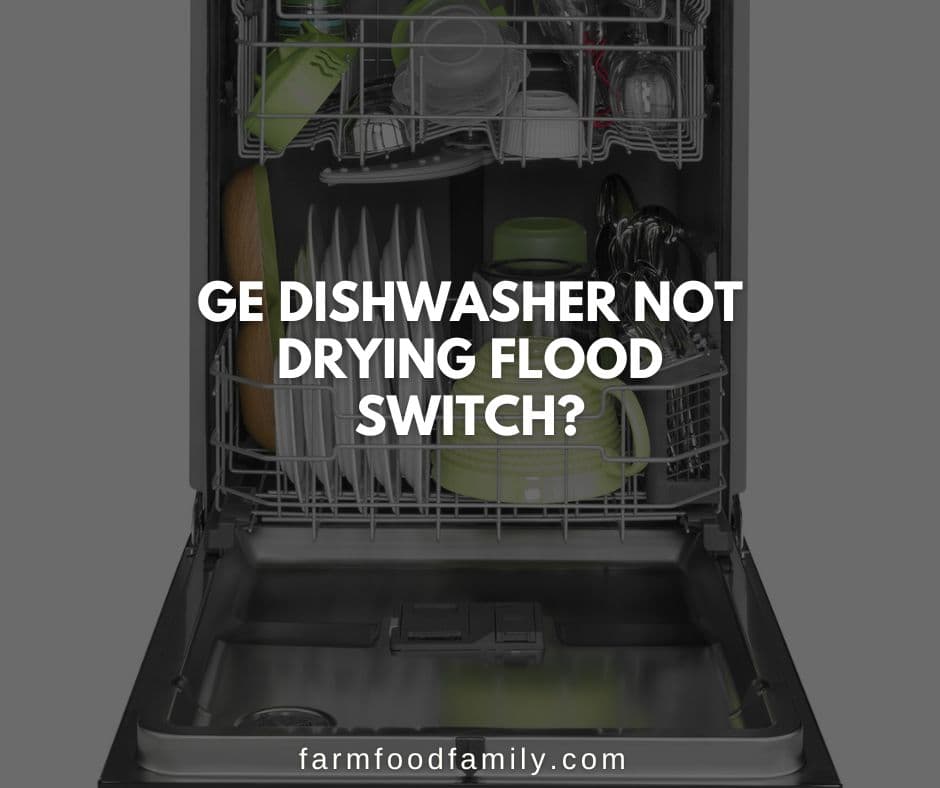 ge dishwasher not drying flood switch